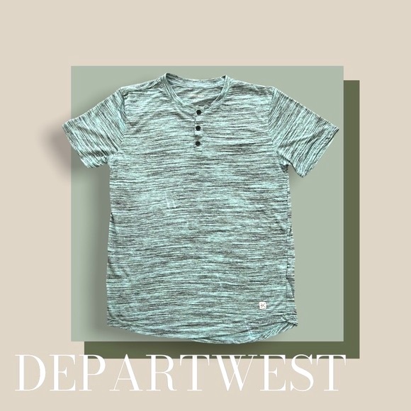 DepartWest boys heather green three button t-shirt - Picture 5 of 8